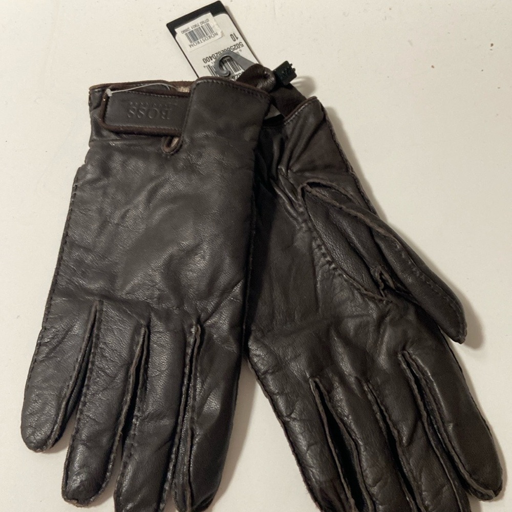 Boss Hugo boss leather gloves